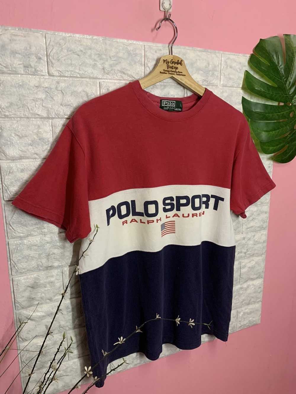 Polo Ralph Lauren × Vintage Rare Shirt Polo Sport… - image 3