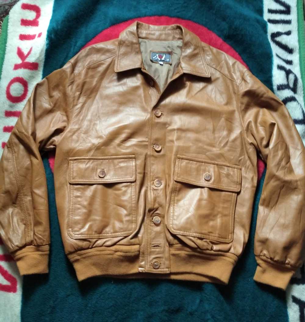 Italian Designers × Other Vintage leather jacket … - image 1