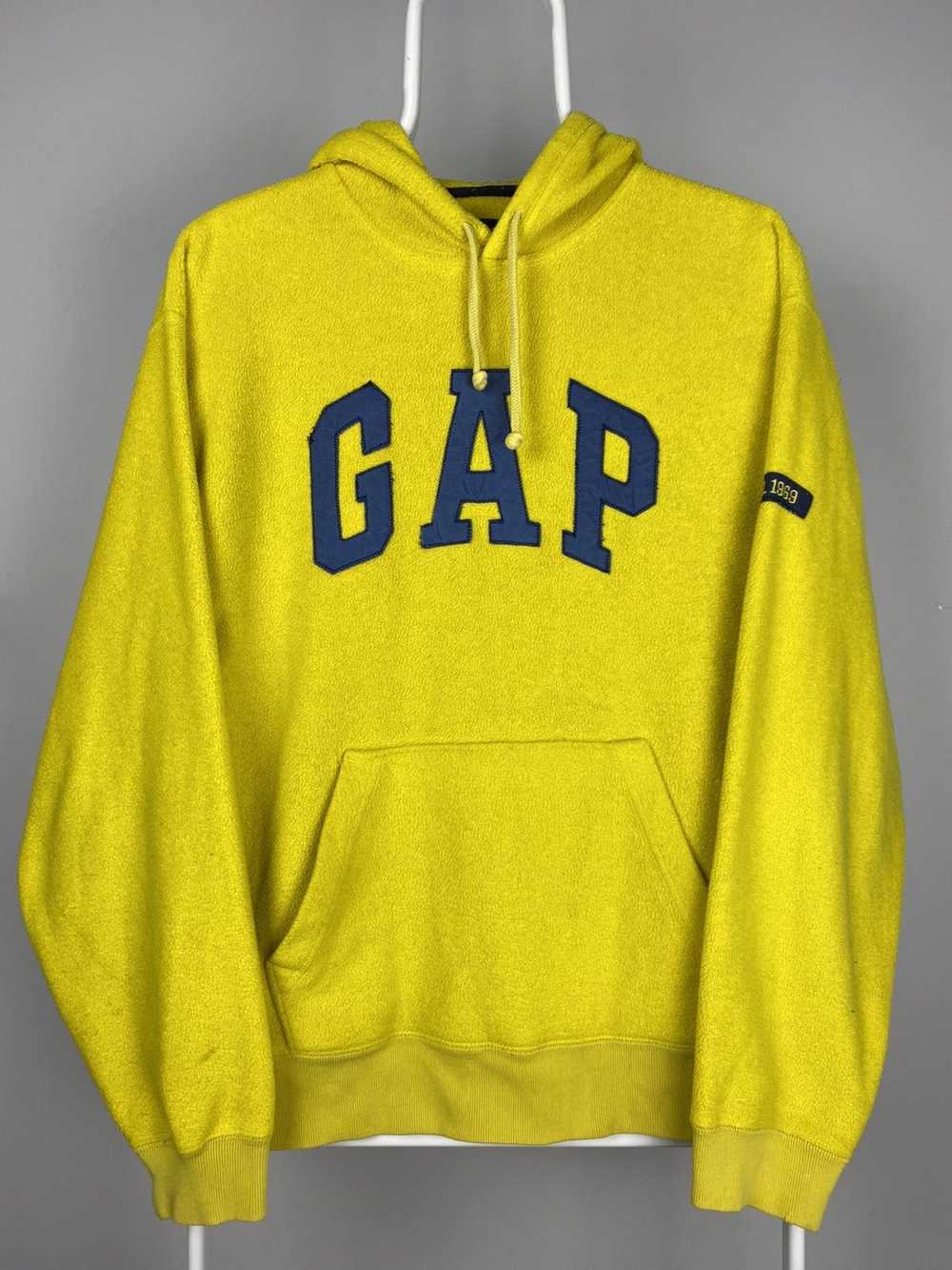 Gap × Vintage Gap vintage big logo spell out blue… - image 1