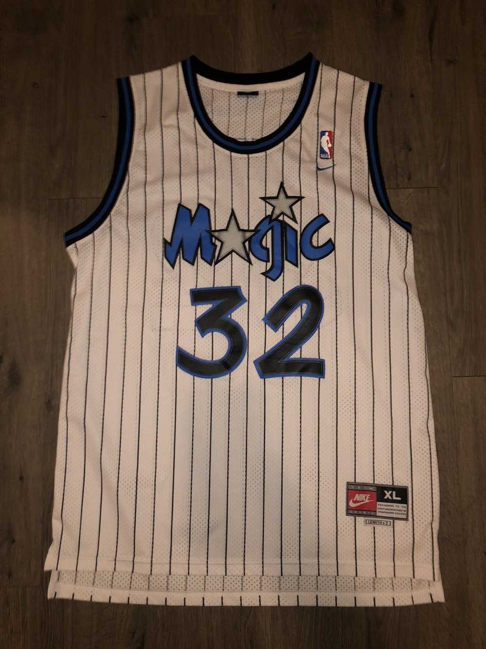 Vintage 90's Team Nike Orlando Magic Shaquille O'Neal #32 Pinstripe Je –  CobbleStore Vintage