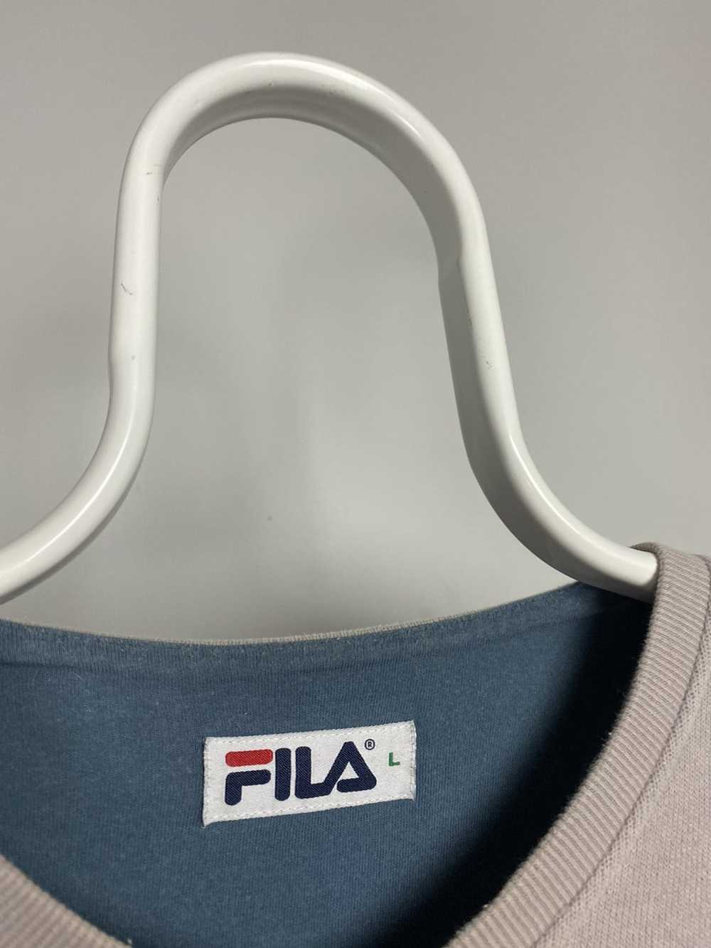 Fila × Vintage Fila vintage small logo grey sweat… - image 3