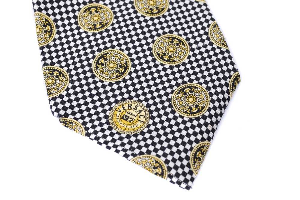 Hermes VERSACE V2 Heads Silk Tie Necktie 100% Sil… - image 10