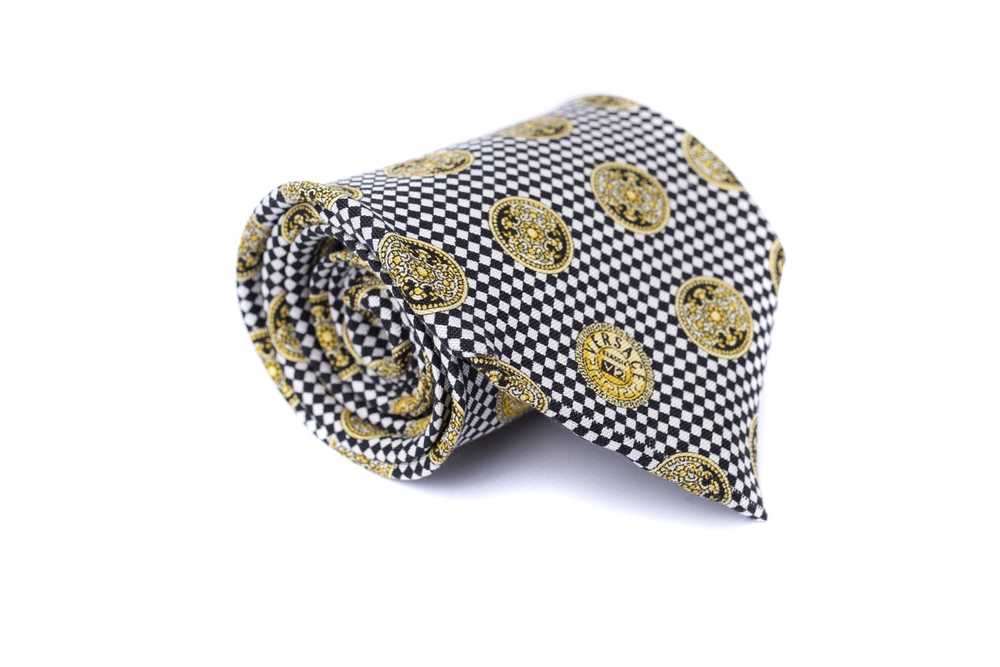 Hermes VERSACE V2 Heads Silk Tie Necktie 100% Sil… - image 11