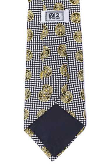 Hermes VERSACE V2 Heads Silk Tie Necktie 100% Sil… - image 1