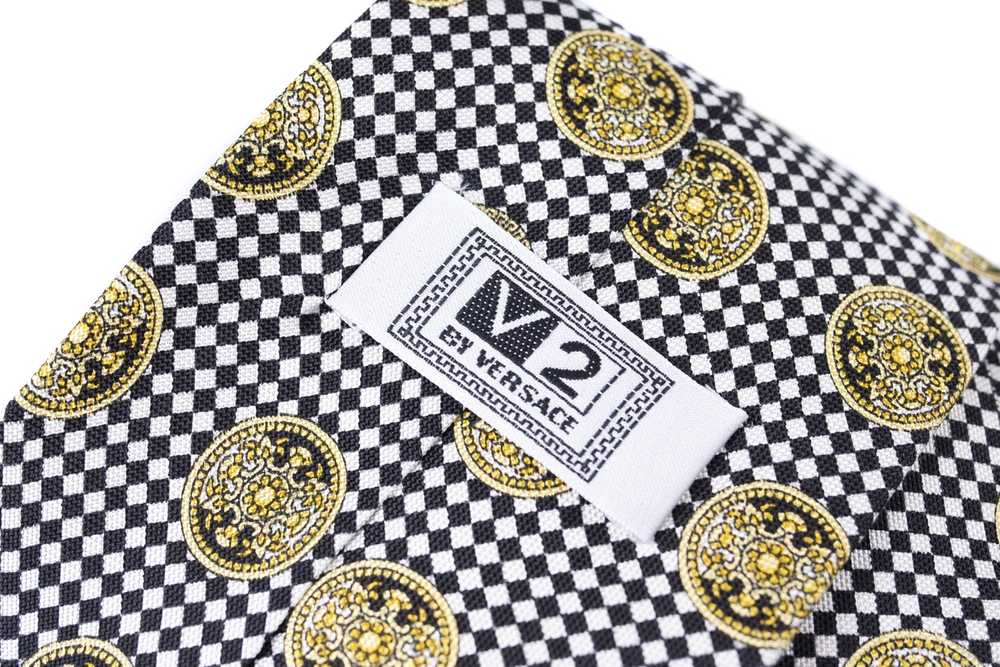 Hermes VERSACE V2 Heads Silk Tie Necktie 100% Sil… - image 9