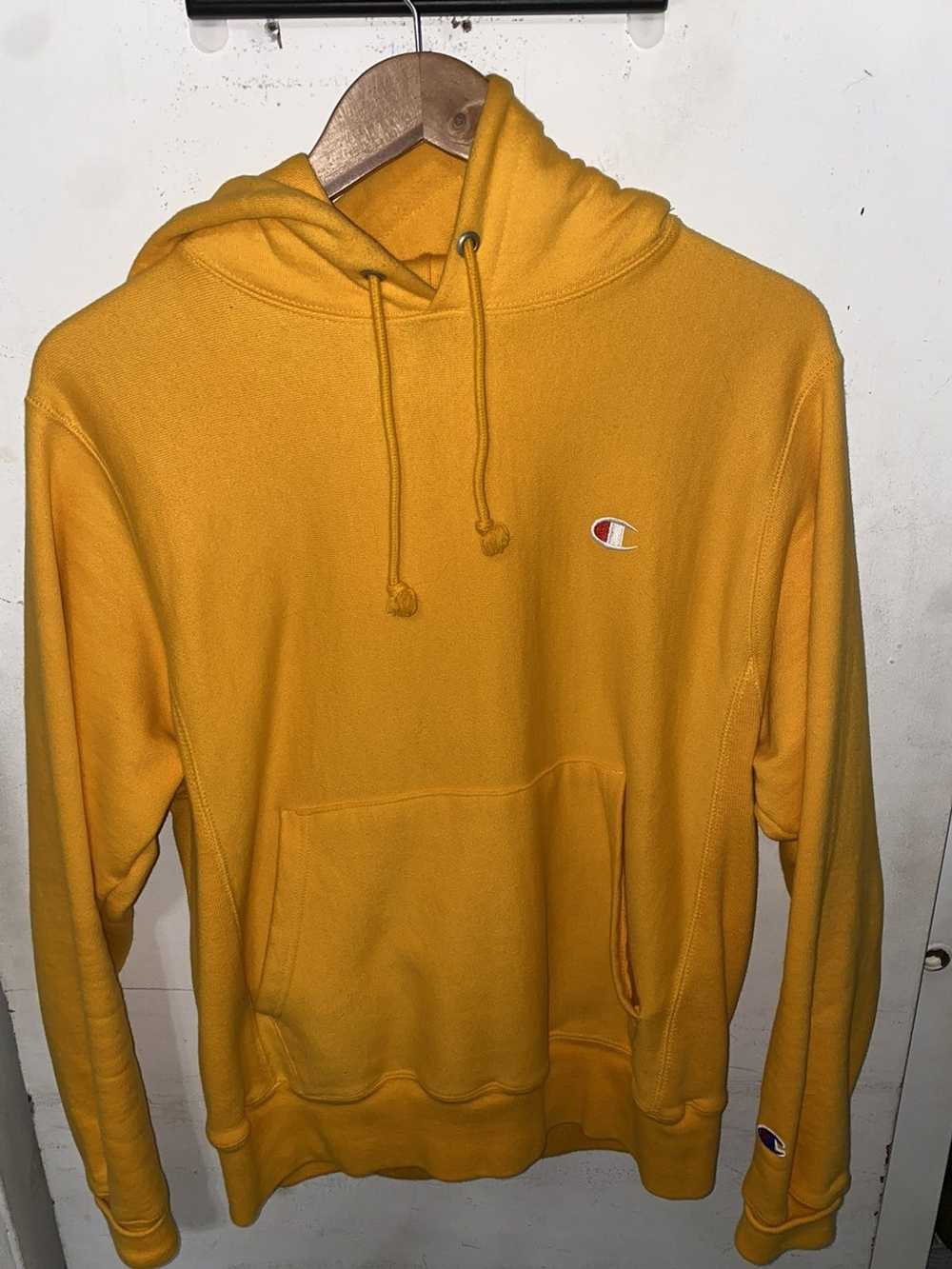 Champion Champion yellow hoodie - image 1