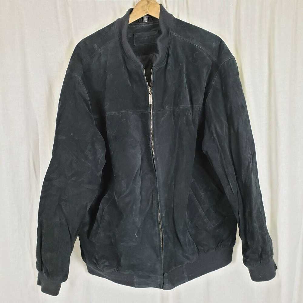 John Ashford John Ashford Black Suede Bomber Jack… - image 1