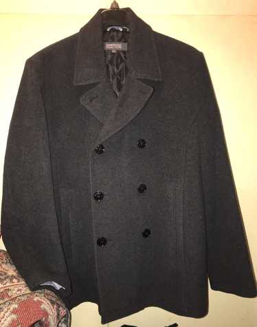 Awearness Kenneth Cole Men's Slim Fit Topcoat Black - Size: Large