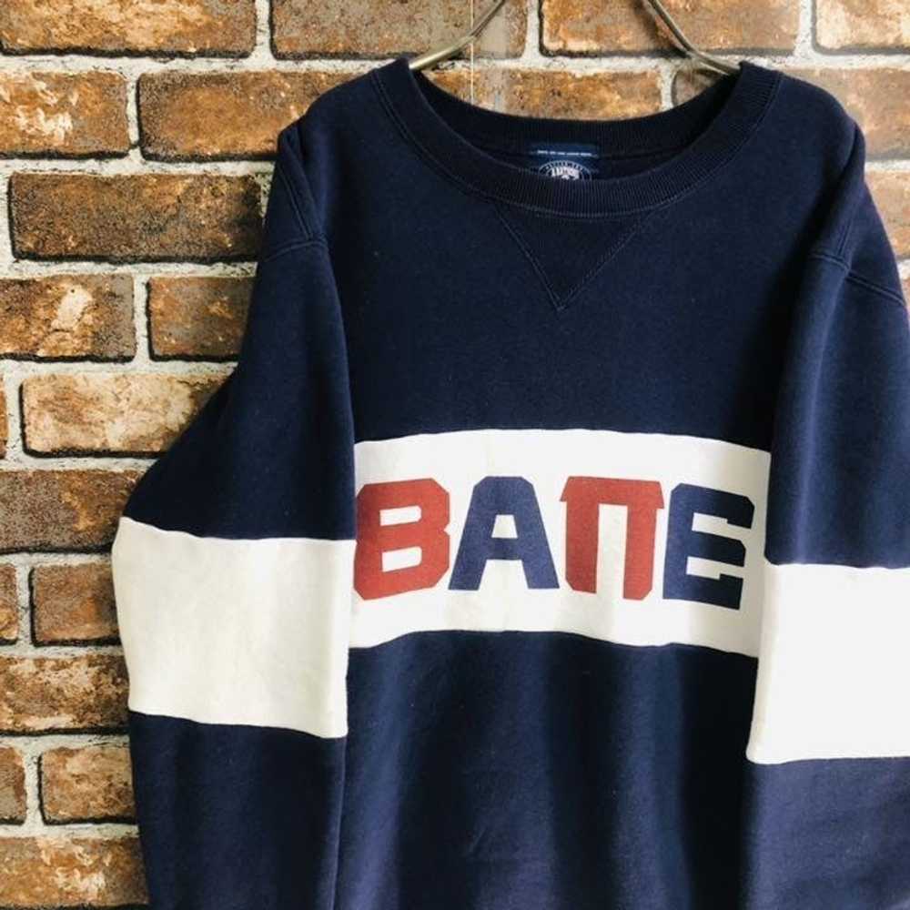 Bape A bathing ape Big Logo Sweatshirts Navy M - image 2
