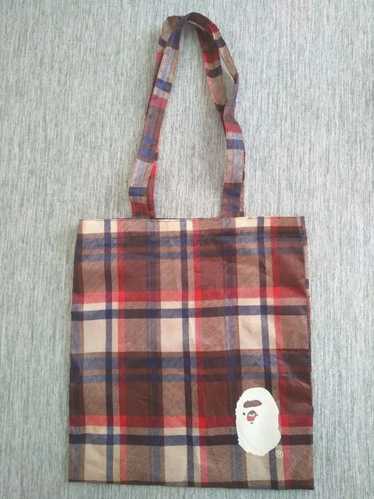 BAPE A Bathing Ape Tote Bag Plaid Pattern smart December 2007 Magazine Free  Gift | eBay