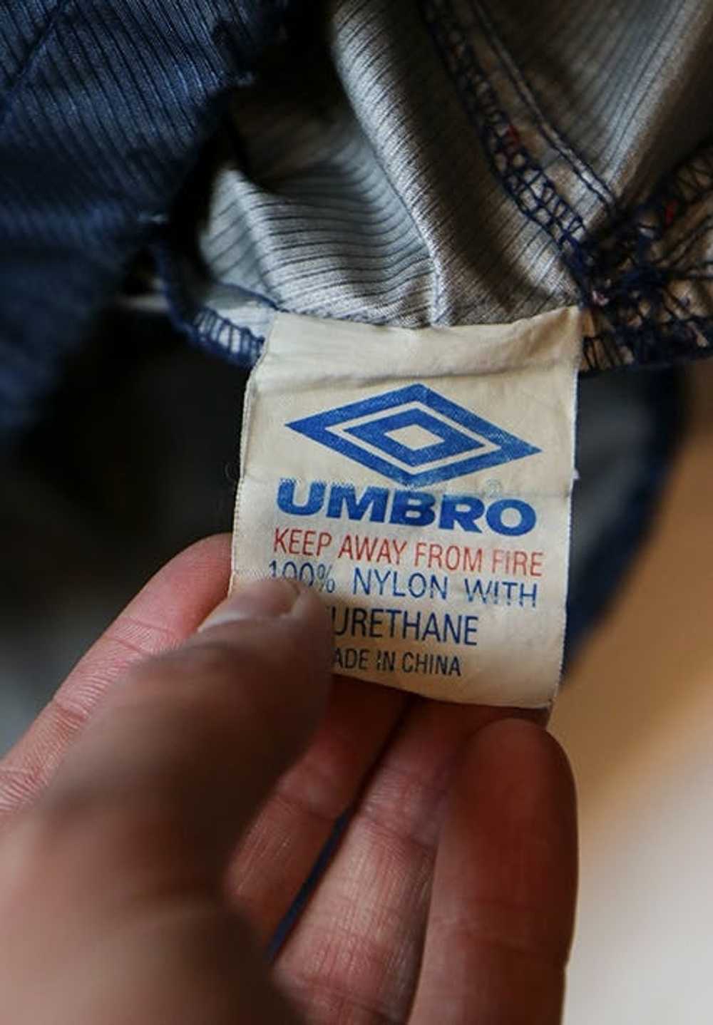 Umbro Vintage Umbro Pro Training Blue Nylon Windb… - image 10