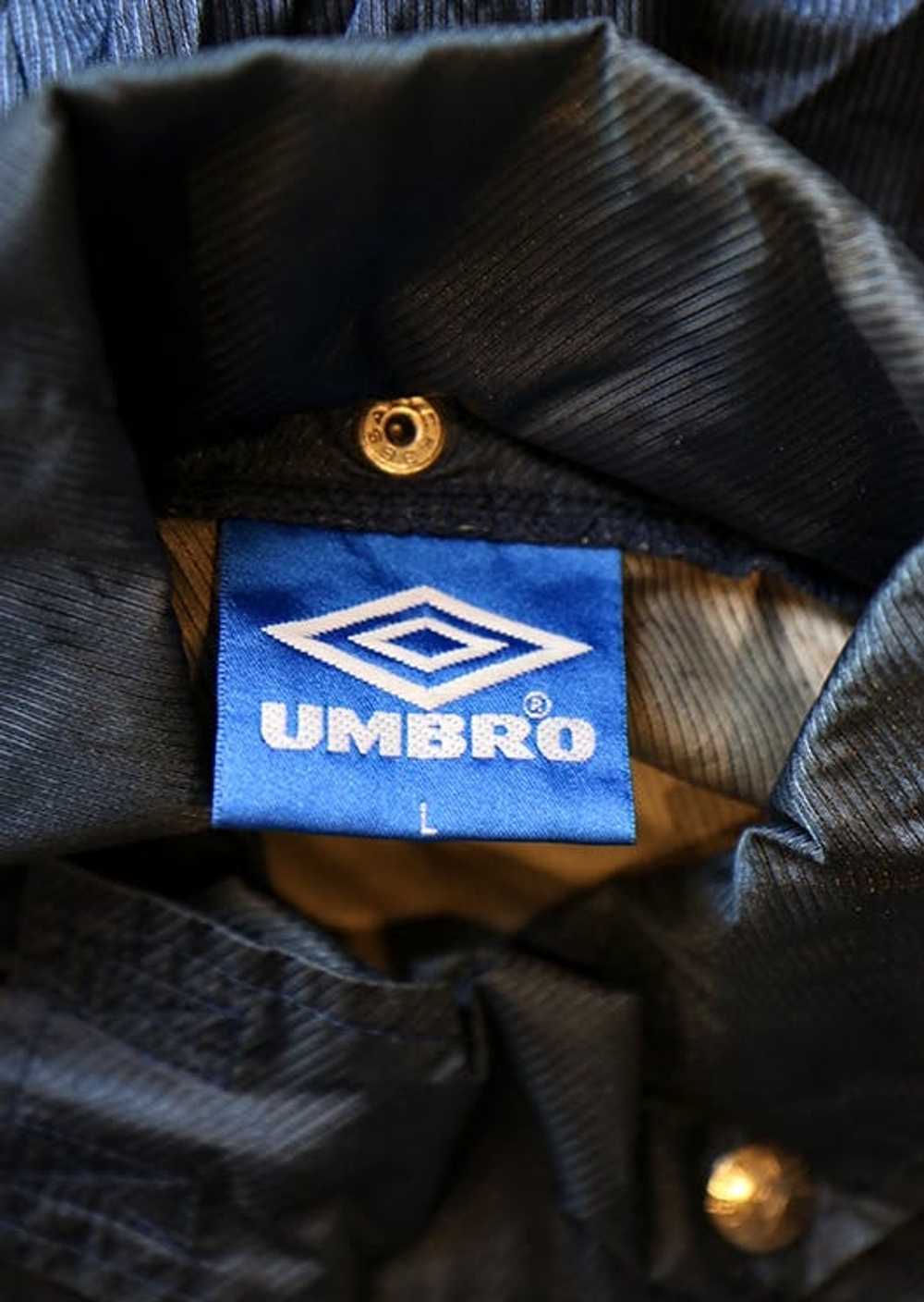 Umbro Vintage Umbro Pro Training Blue Nylon Windb… - image 9