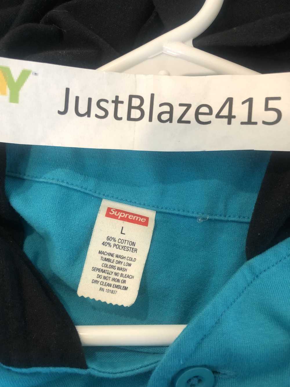 Supreme Supreme Hooded Baseball Top Teal - image 4