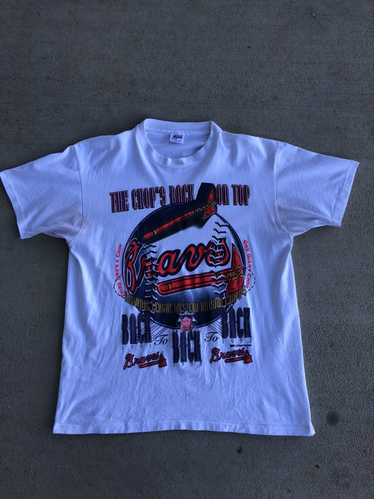 VTG 90s Greg Maddux #31 Gradient Sun Faded Atlanta Braves MLB T-Shirt XL