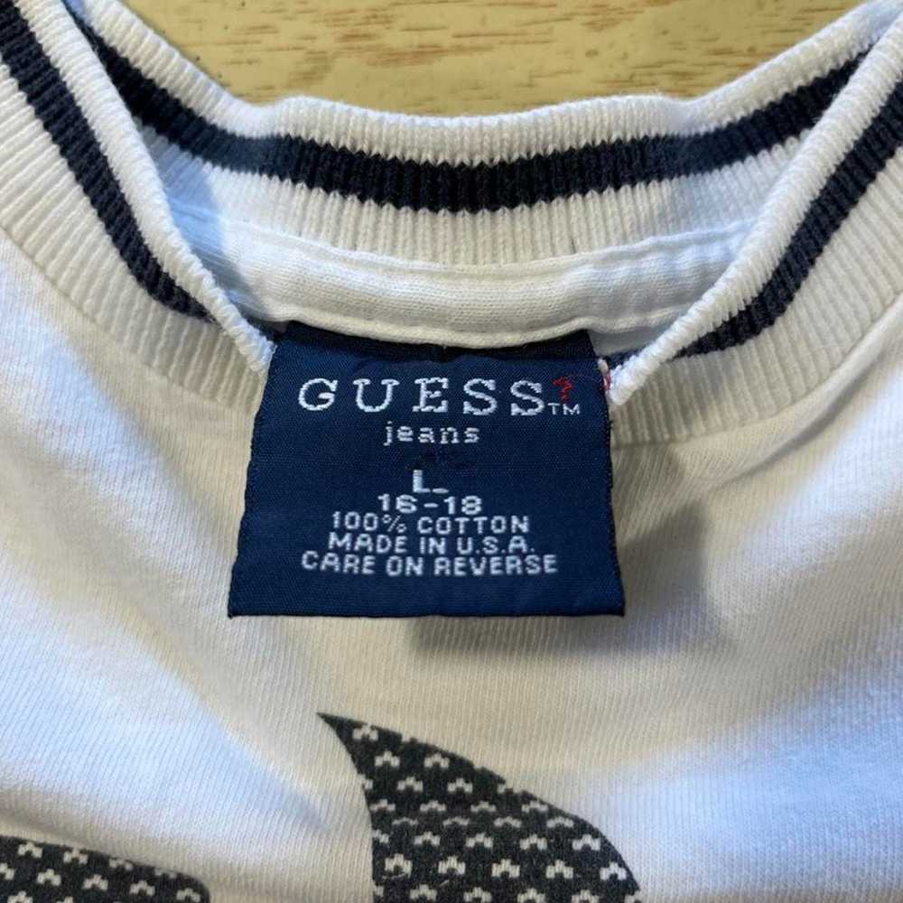 Guess Vintage 90’s Guess tee size Large youth mad… - image 3