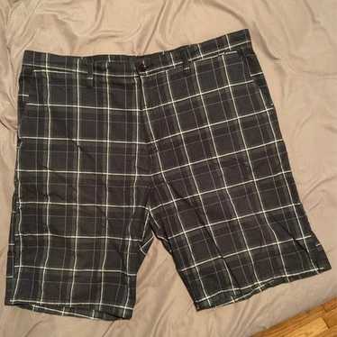 Hurley Hurley Black & Grey Plaid Shorts