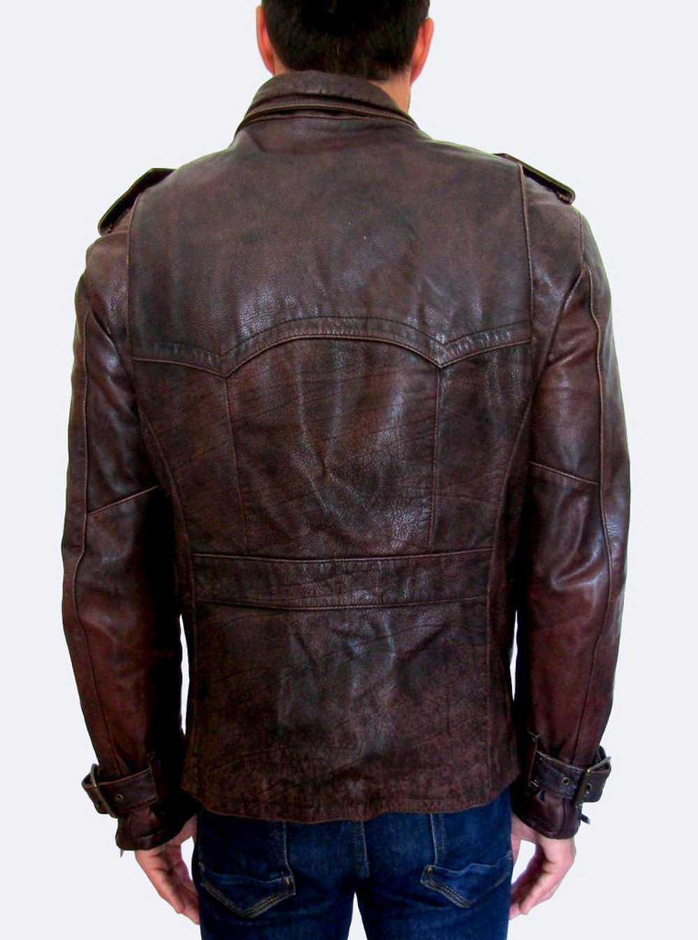 Just Cavalli Distressed Leather Jacket - image 2