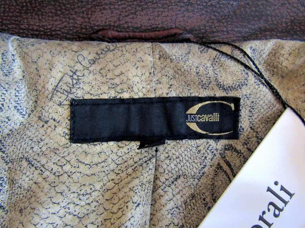 Just Cavalli Distressed Leather Jacket - image 3