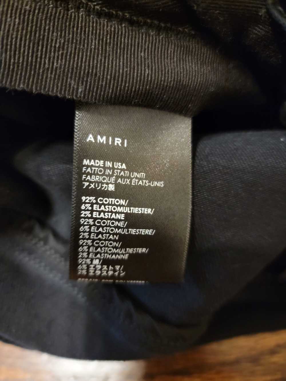Amiri Varsity Logo Patch Jeans Antique Black Size… - image 8