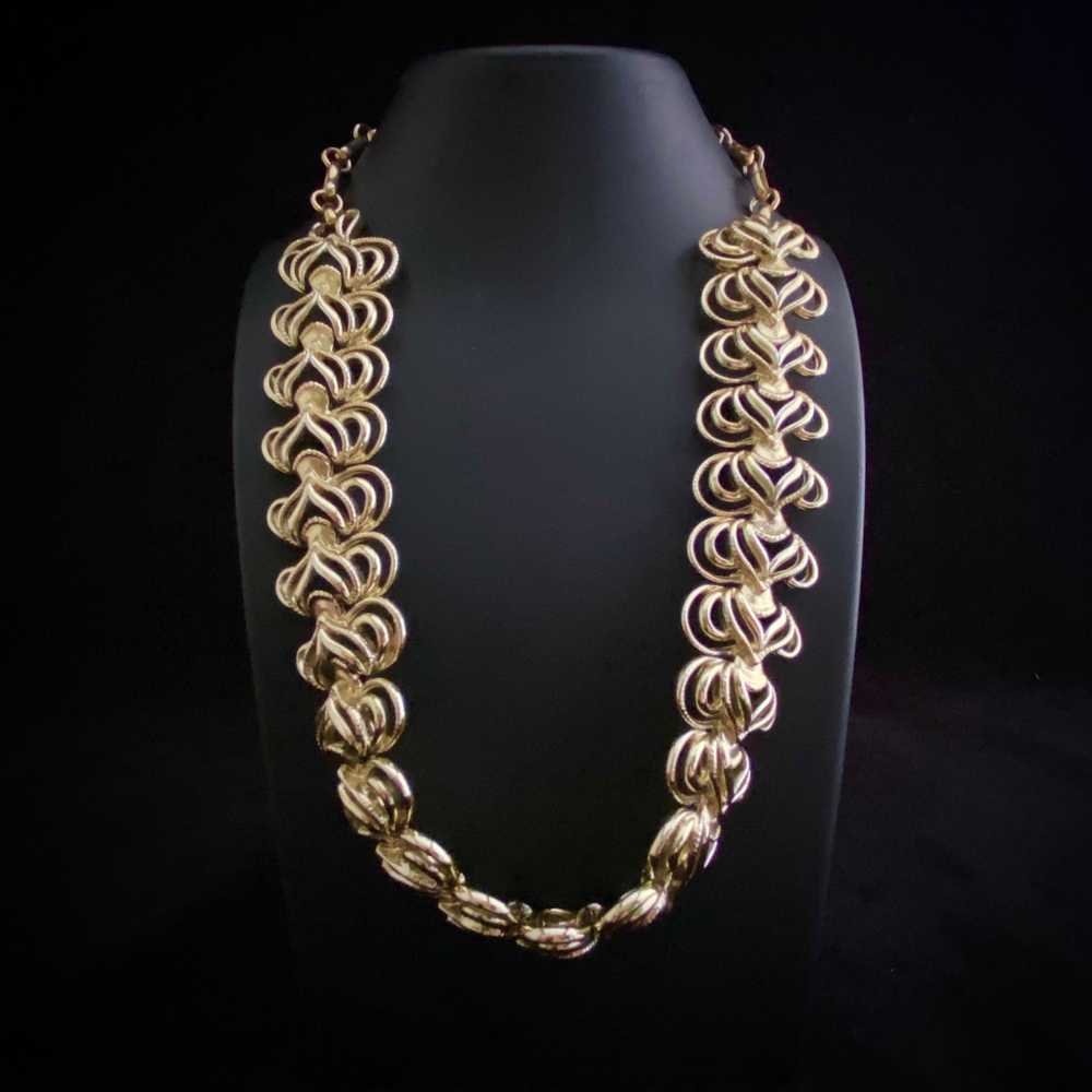 Late 50s/ Early 60s Coro Gold Necklace - image 2