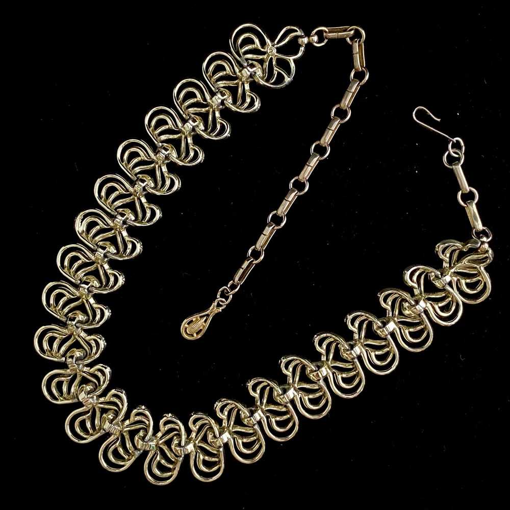 Late 50s/ Early 60s Coro Gold Necklace - image 5