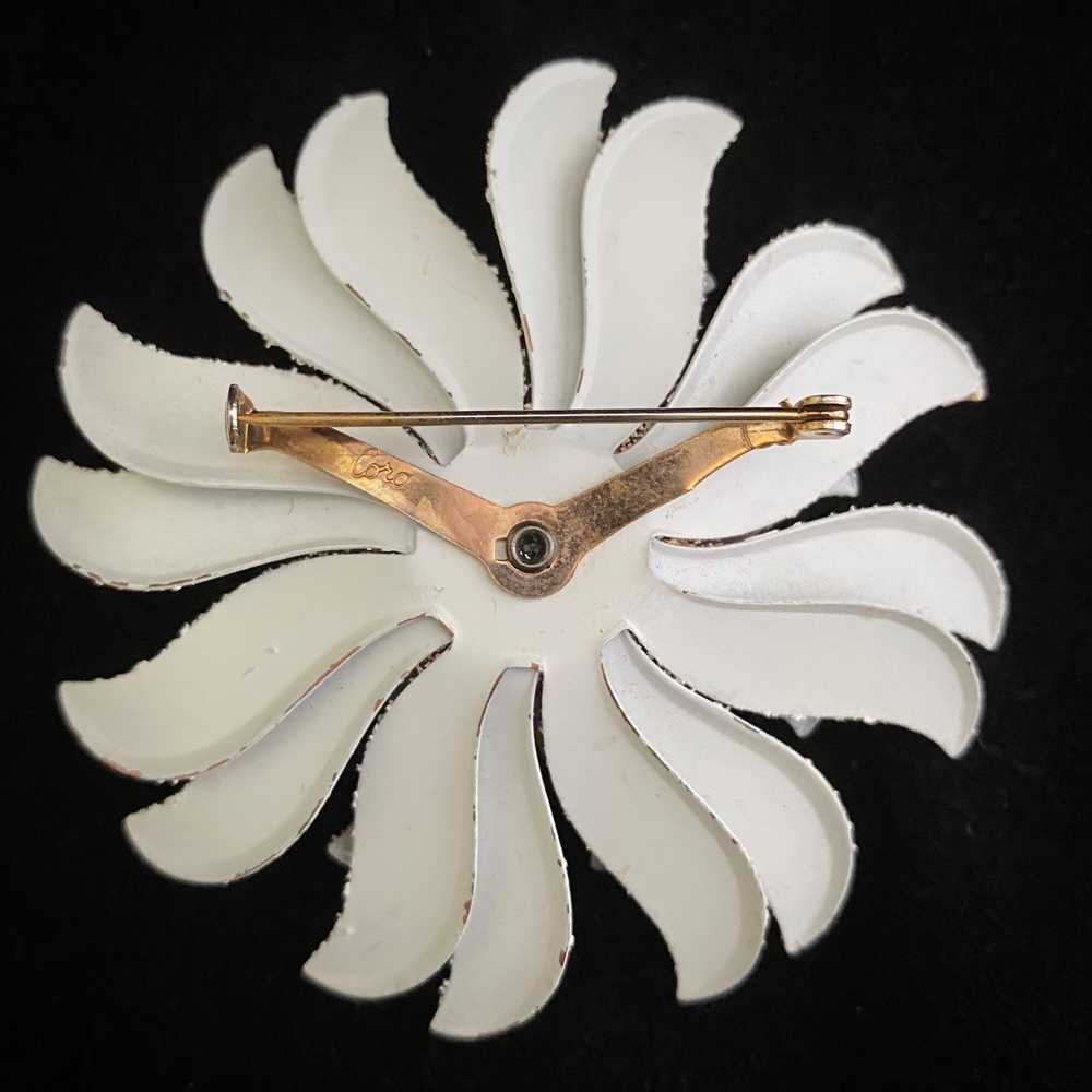Late 40s/ Early 50s Coro Flower Brooch - image 2