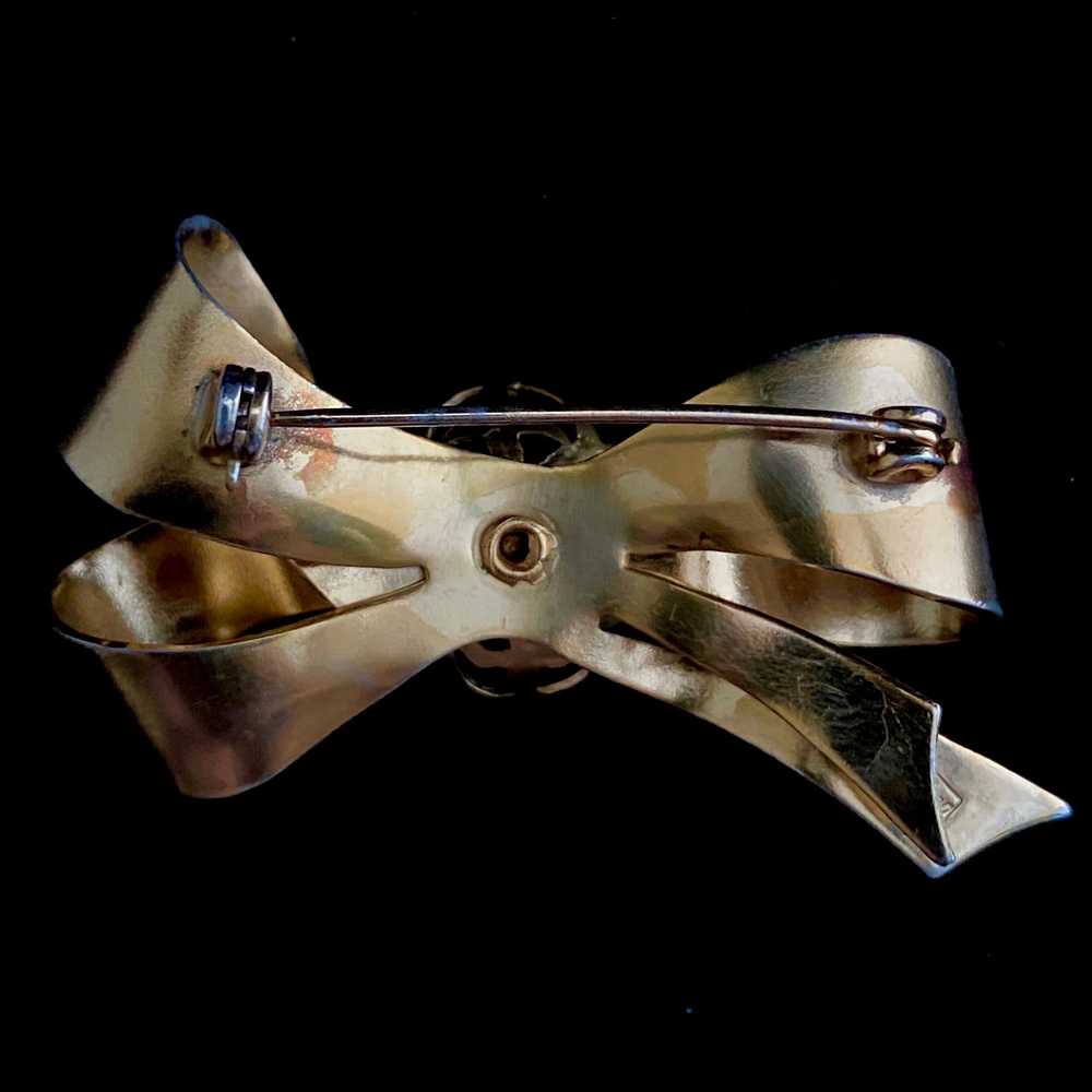 Late 50s/ Early 60s Coro Bow Brooch - image 3