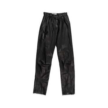 EREZ BLACK LEATHER PANTS - image 1