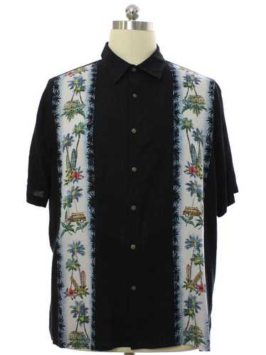 1990's Batik Bay Mens Hawaiian Style Club Shirt - image 1