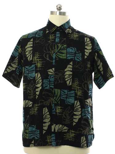 1990's Newport Blue Mens Hawaiian Shirt