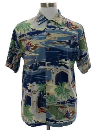 1980's Bluewater Wear Mens Hawaiian Shirt