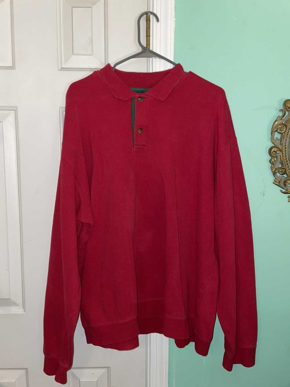 Orvis ORVIS MEN SIZE XXL RED LONG SLEEVE POLO SHI… - image 2