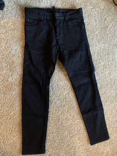 Jeans DSQUARED D2 SLIM DSQ ZIPPER black label