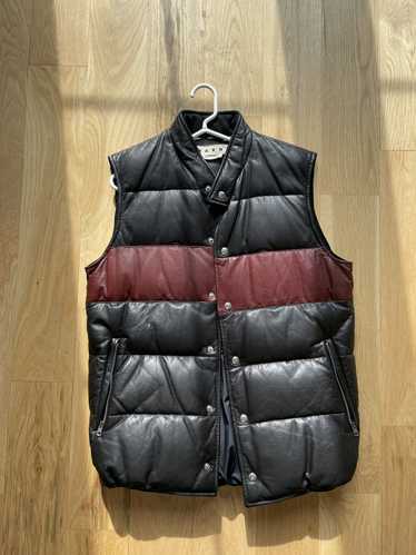 Marni Marni Leather Puffer Vest - image 1