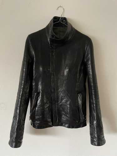 Carol Christian Poell High Neck Leather Jacket (B… - image 1