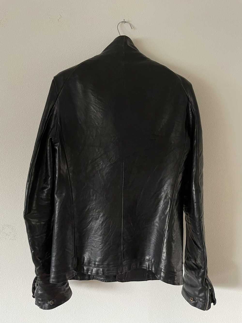 Carol Christian Poell High Neck Leather Jacket (B… - image 2