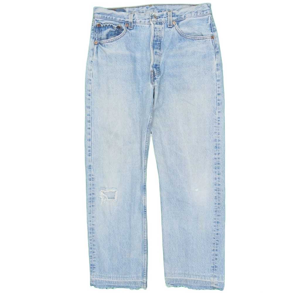 Levi's 1990s Vintage Levis 501 Distressed Jeans 3… - image 1