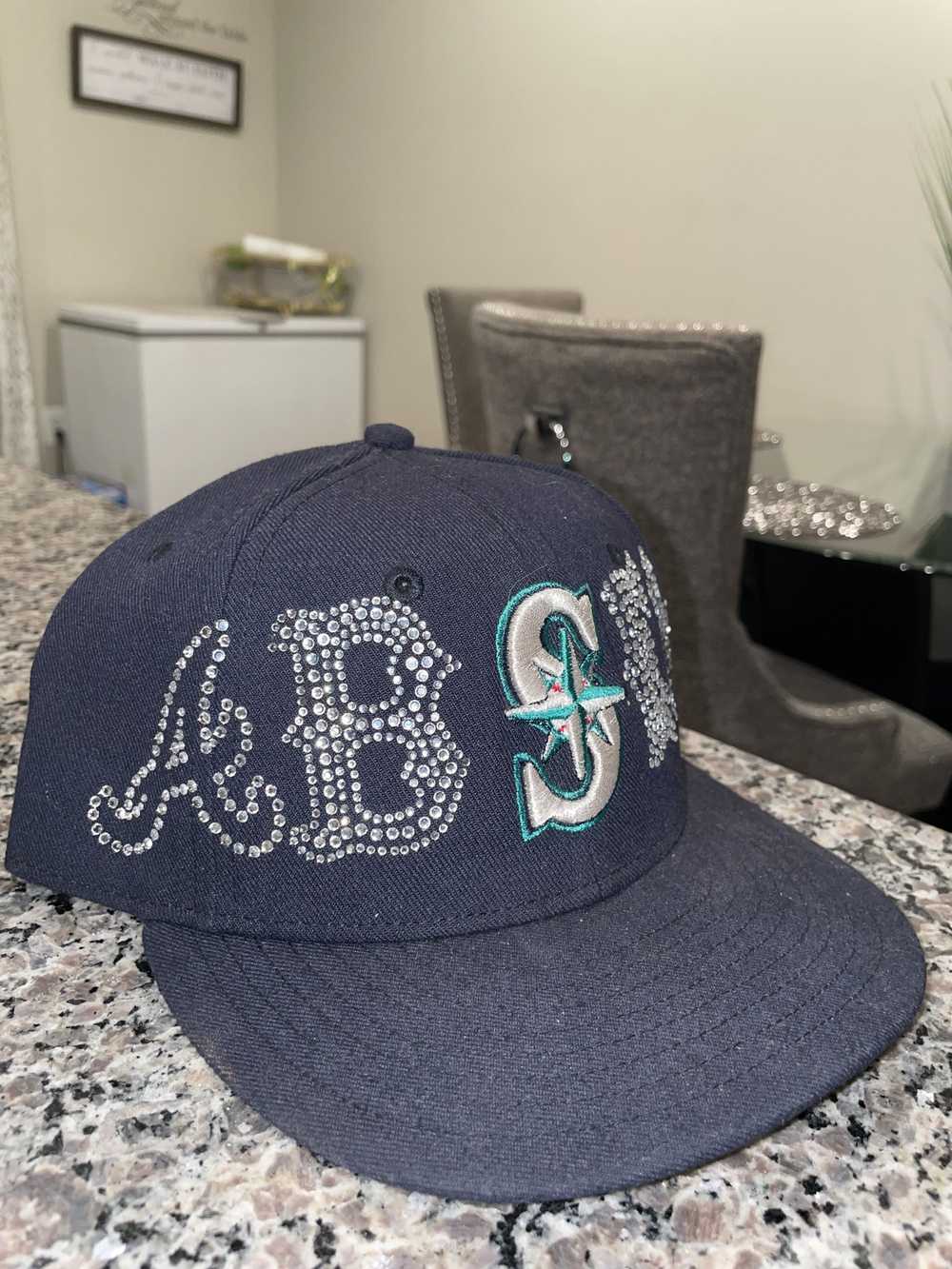 Absent Absent Rhinestone Fitted Seattle Mariners - image 3