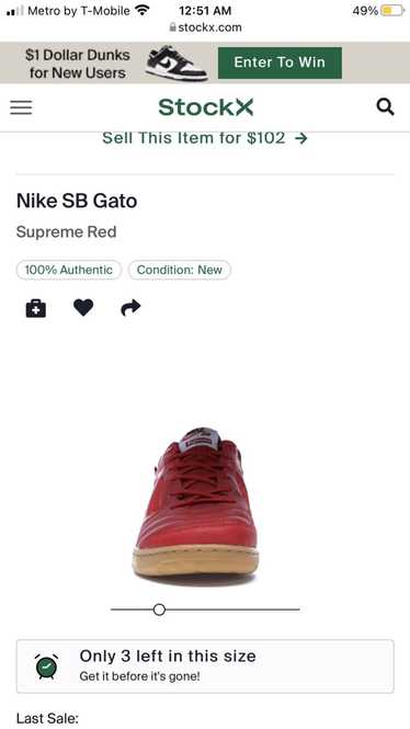 Supreme Nike Supreme x Gato SB Red