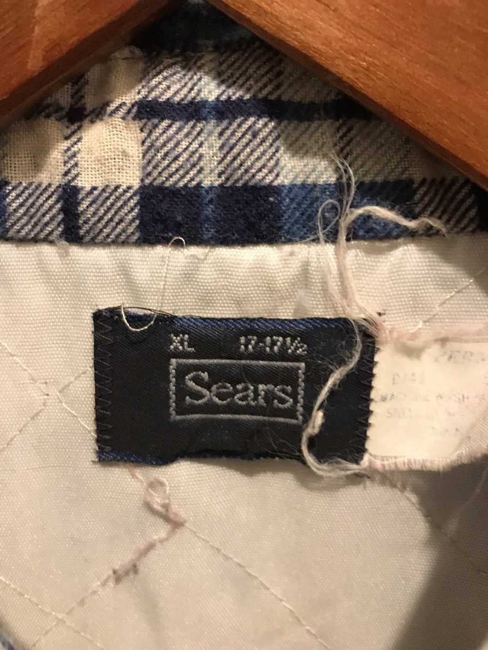 Sears × Vintage Vintage 80s Sears Flannel Shirt - image 3