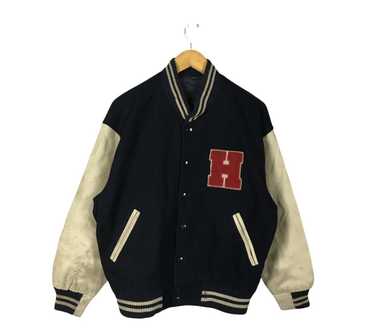 Hang Ten × Varsity Jacket × Vintage Vintage Hang Ten … - Gem