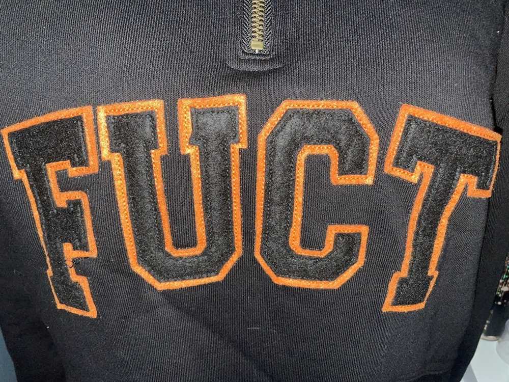 Fuct FUCT Academy Logo Quarter Zip Black Sweater - image 6