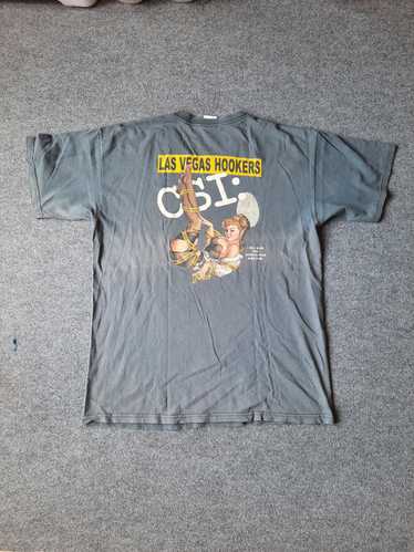 Gildan × Vintage Vintage Shirt CSI Las Vegas Hooke