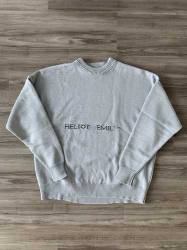 Heliot Emil Heliot Emil Grey Oversized Logo Sweate