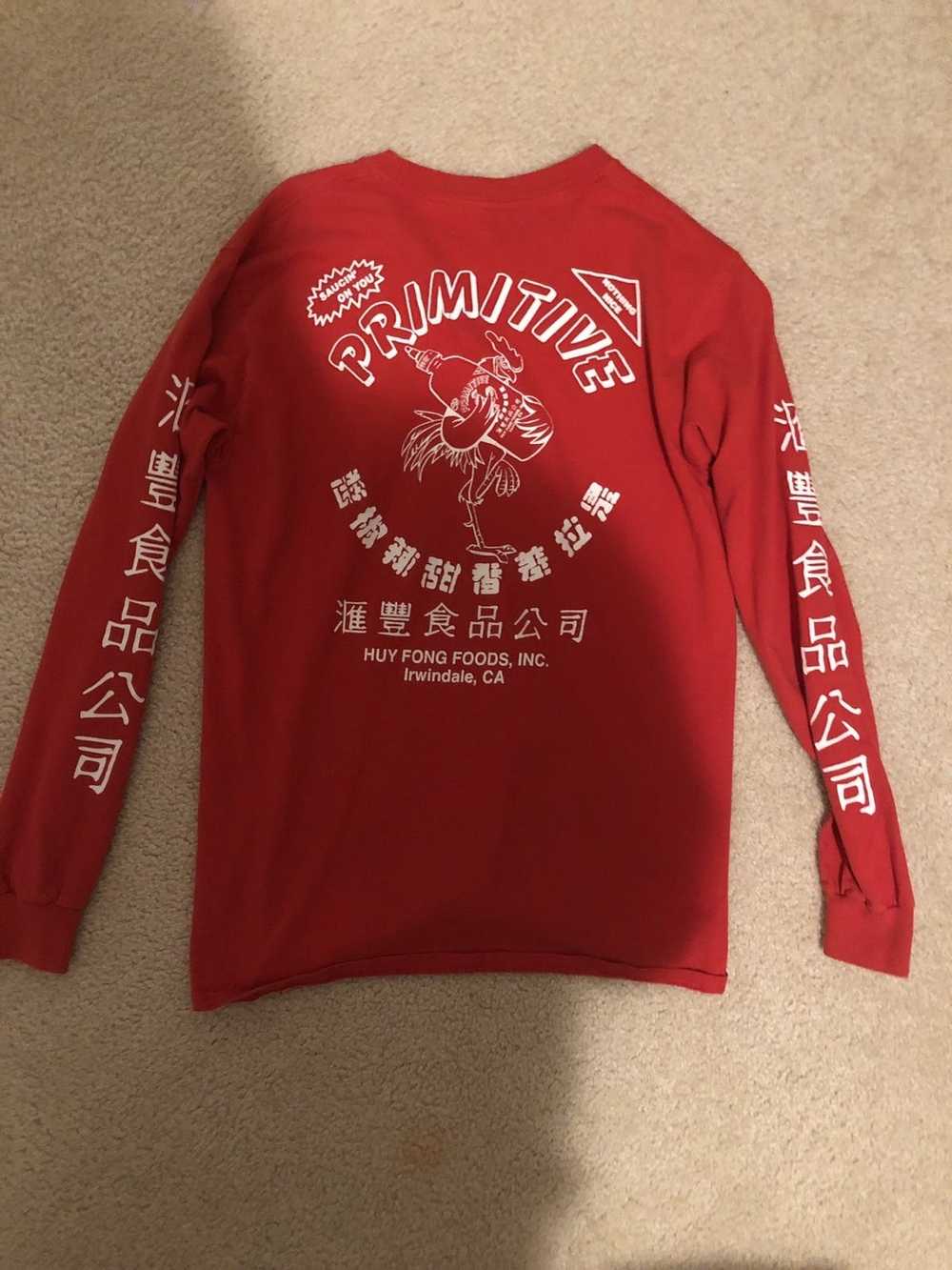 Primitive Primitive x Sriracha red long sleeve sh… - image 2