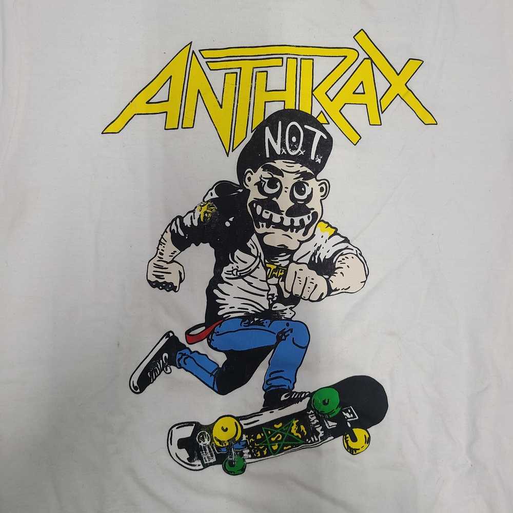 Band Tees × Vintage 90's Anthrax MOSHITUP Parking… - image 2