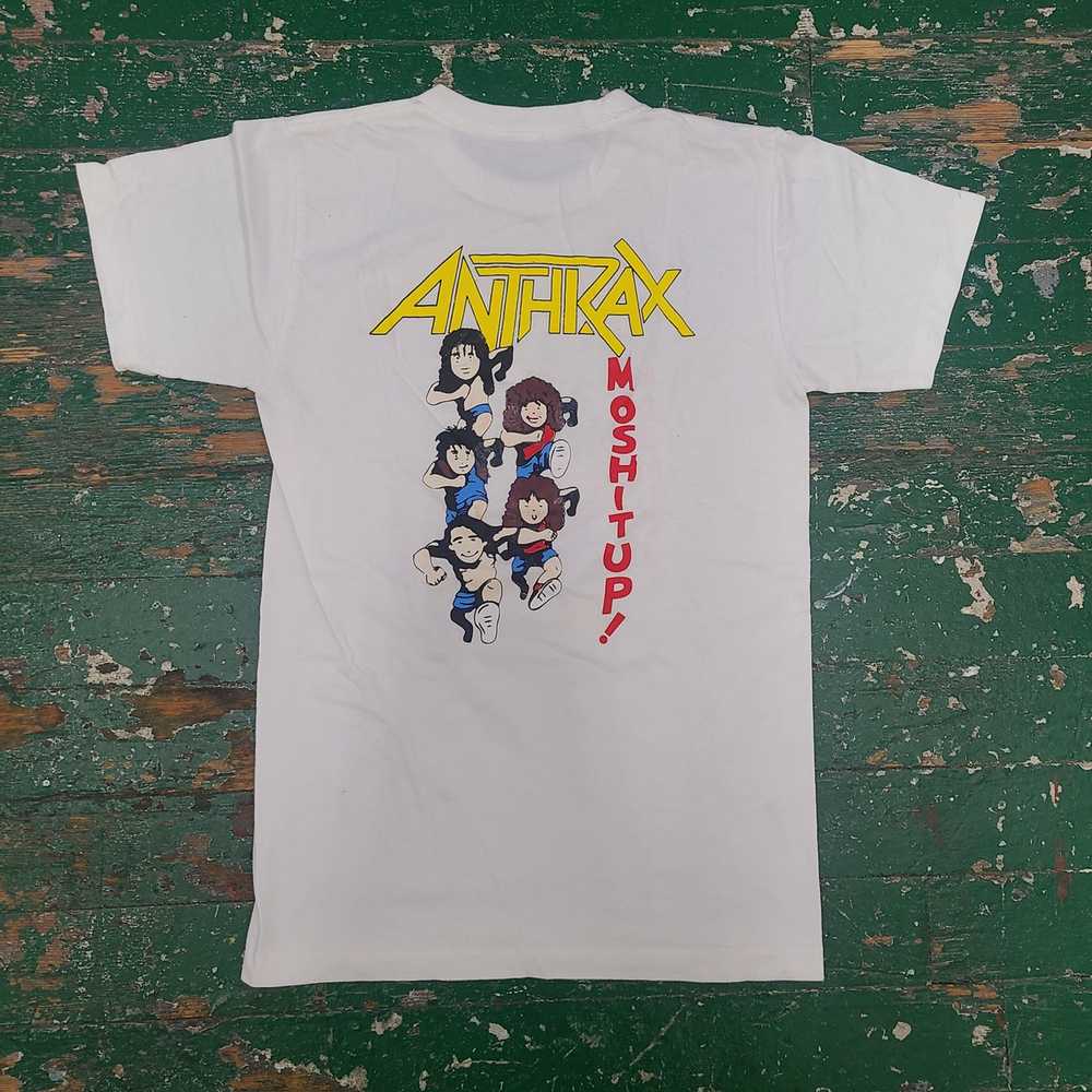 Band Tees × Vintage 90's Anthrax MOSHITUP Parking… - image 5