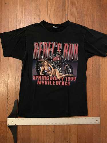 Vintage Rebels run 1999 motorcycle T-shirt