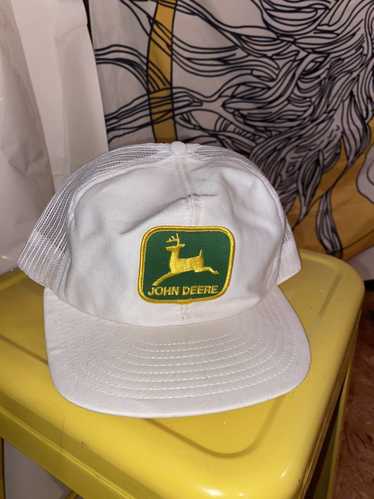 John Deere Vintage white John Deere hat