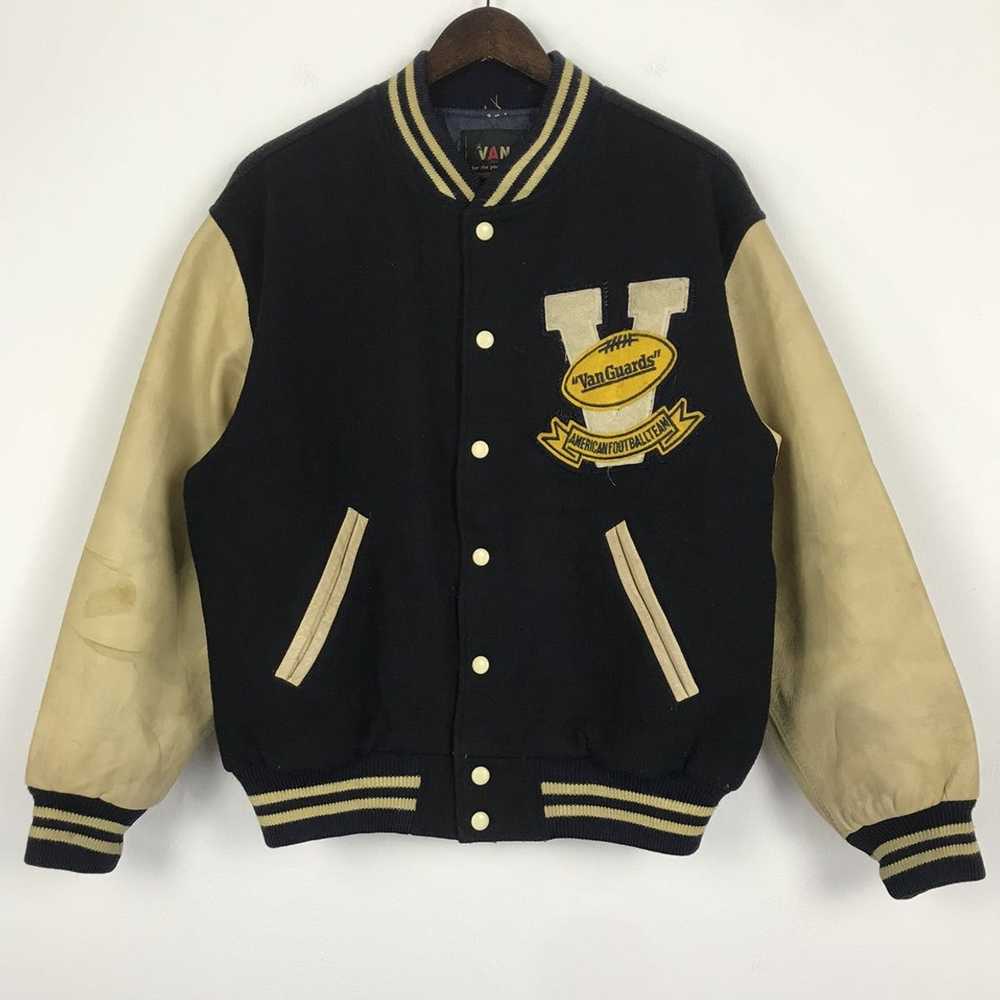 Varsity Jacket × Vintage 💣OFFER Vtg VAN JAC Patc… - image 2